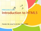 HTML5/CSS3 Course - Introduction to HTML5 - Luong Tran Hy Hien