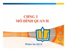 Bài giảng môn Cơ sở dữ liệu: Chương 3 - Mô hình quan hệ