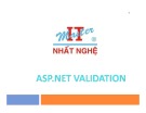 Bài giảng ASP.NET Validation