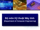 Bài giảng Bộ môn Kỹ thuật máy tính