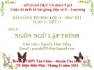 Bài giảng Tin học 10 - Bài 5: Ngôn ngữ lập trình - Nguyễn Thúy Hồng