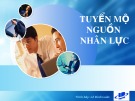 Bài thuyết trình Tuyển mộ nguồn nhân lực - Lê Đình Luân