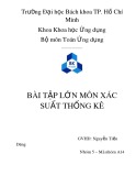 Bài tập lớn môn: Xác suất thống kê (Nhóm A14)