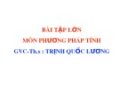 Bài tập lớn môn: Phương pháp tính - ThS. Trịnh Quốc Lương