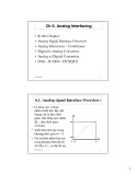 Lectures Chapter 6: Analog Interfacing