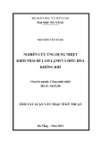 Tóm tắt Luận văn Thạc sĩ Kỹ thuật: Nghiên cứu ứng dụng nhiệt khói thải để làm lạnh và điều hòa không khí