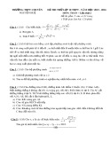 Đề thi thử lớp 10 THPT môn: Toán – Lần thứ 2 (Năm học 2015-2016)