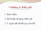 Bài giảng Chương 4: Biến giả