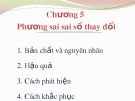 Bài giảng Chương 5: Phương sai sai số thay đổi