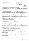 Đề thi thử đại học có đáp án môn: Hóa, khối A, B - Trường THPT Phú Nhuận (Mã đề thi 134)