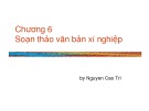 Bài giảng Nhập môn công tác kỹ sư Công nghệ thông tin: Chương 6 - Nguyen Cao Tri