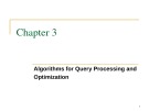 Database Management Systems: Chapter 3 - Algorithms for Query Processing and Optimization