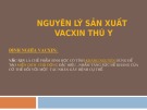 Bài giảng Nguyên lý sản xuất vacxin thú y