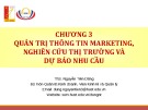 Bài giảng Quản trị marketing: Chương 3 - ThS. Nguyễn Tiến Dũng