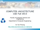 Bài giảng Computer Architecture: Chương 5 - Vo Tan Phuong