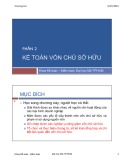 Bài giảng Kế toán tài chính 1: Chương 6 (phần 2) - TS. Vũ Hữu Đức