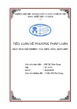 Tiểu luận Triết học: Phân tích chủ trương Xây dựng nông thôn mới