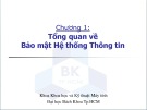 Bài giảng Bảo mật hệ thống thông tin: Chương 1 - ĐH Bách khoa TP HCM