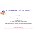Computer Security: Chapter 1 - Introduction to Computer Security
