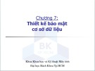 Bài giảng Bảo mật hệ thống thông tin: Chương 7 - ĐH Bách khoa TP HCM