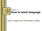 Bài giảng môn Phương pháp giảng dạy tiếng Anh: Chapter 6 - Phan Thị Thu Nga