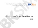 Bài giảng Continuous-Stirred Tank Reactor: CSTR