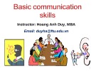 Lectures Basic communication skills - Hoàng Anh Duy