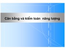 Bài giảng Cân bằng và kiểm toán năng lượng - GV. Phạm Thị Thu Hà