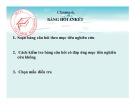 Bài giảng Chương 6: Bảng hỏi ANKÉT