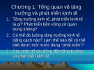 Bài giảng Kinh tế học phát triển: Chương 1 - Lương Thị Ngọc Oanh (tt)