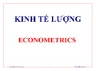 Bài giảng Kinh tế lượng (Econometrics)