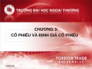 Bài giảng Đầu tư chứng khoán: Chương 3 - Nguyễn Thị Thu Huyền