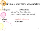 Bài giảng Vận tải và giao nhận trong ngoại thương – Lê Minh Trâm