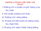 Bài giảng Cơ học chất lưu: Chương 4 - Động lực học lưu chất