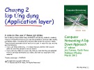 Bài giảng Computer Networking: A top down approach - Chương 2: Lớp ứng dụng