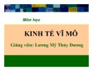 Bài giảng Kinh tế vĩ mô: Chương 1 - Lương Mỹ Thùy Dương