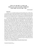 Công tác trị thủy và thủy lợi trong các làng xã ở Thừa Thiên Huế dưới Triều Nguyễn (1802-1945) - Trần Văn Quyến