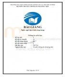 Bài giảng Ngôn ngữ lập trình ứng dụng: Phần 1 – ĐH CNTT&TT