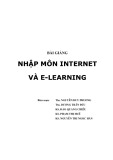 Bài giảng Nhập môn Internet và E-Learning - ThS. Nguyễn Duy Phương, ThS. Dương Trần Đức