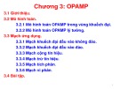 Bài giảng Kỹ thuật điện: Chương 3 - Opamp