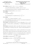 Đề kiểm tra chất lượng đầu năm có đáp án môn: Toán 12 - Trường THPT Hàn Thuyên (Năm học 2015-2016)