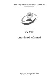 Kỷ yếu chuyên đề môn: Hoá