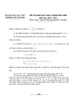 Đề thi khảo sát chất lượng đầu năm có đáp án môn: Toán 12 - Trường THPT chuyên Vinh (Năm học 2012-2013)