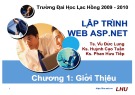 Bài giảng Lập trình Web ASP.NET: Chương 1 - ĐH Lạc Hồng