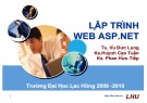 Bài giảng Lập trình ASP.NET - ĐH Lạc Hồng