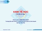 Bài giảng Kinh tế học (tài liệu ôn tập) – Quang Minh Nhật