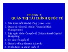 Bài giảng Quản trị kinh doanh quốc tế (International business international business managementmanagement) - Chương 12: Quản trị tài chính quốc tế