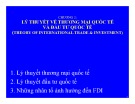 Bài giảng Quản trị kinh doanh quốc tế (International business international business managementmanagement) - Chương 2: Lý thuyết về thương mại quốc tế và đầu tư quốc tế