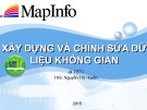 Bài giảng Mapinfo: Bài 2 - ThS. Nguyễn Thị Huyền