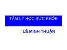 Bài giảng Tâm lý học sức khỏe